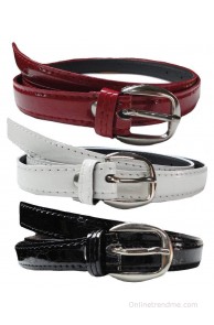 Creative Accessories Casual Women Belts - Set Of 3